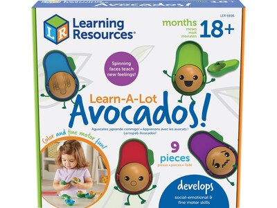 Learning Resources Learn-A-Lot Avocados, Assorted Colors (LER6806)
