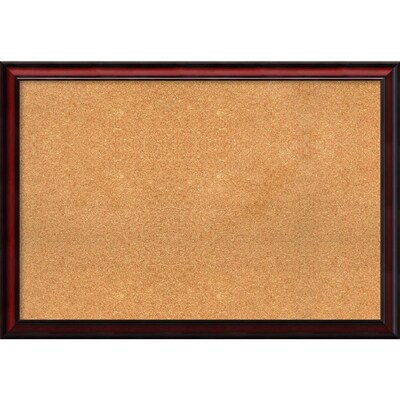 Amanti Art Extra Large Rubino Cherry Scoop 39W x 27H Framed Cork Board (DSW2899103)