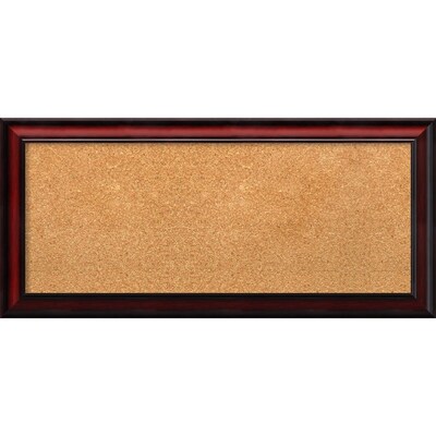 Amanti Art Panel Rubino Cherry Scoop 33W x 15H Framed Cork Board (DSW2967301)