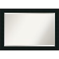Amanti Art Wall Mirror Extra Large Corvino Black 41W x 29H Frame Satin Black (DSW2968519)