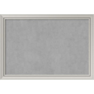 Amanti Art Framed Magnetic Board Extra Large Romano Silver 40W x 28H Frame Silver (DSW2977653)