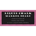 Amanti Art Framed Liquid Chalk Marker Board Panel Petticoat Pink Rustic 32W x 14H Frame Pink (DSW3315589)