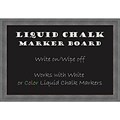 Amanti Art Framed Liquid Chalk Marker Board Medium Dixie Grey Rustic 26W x 18H Frame Rustic Grey (DSW3315604)