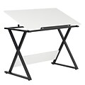 Studio Designs 42”W Laminate Axiom Drawing Table Charcoal / White (13353)