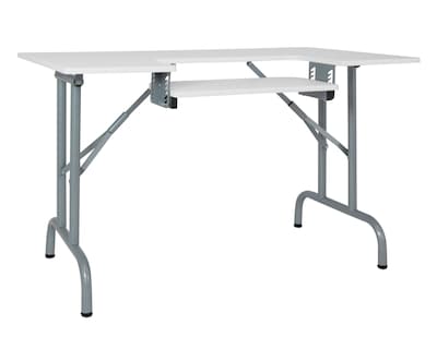 Studio Designs 47.5” Laminate Folding Multipurpose Sewing Table White (13373)