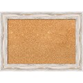 Amanti Art Small Alexandria White Wash 22W x 16H Framed Cork Board (DSW3904538)