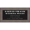 Amanti Art Framed Liquid Chalk Marker Board Panel Country Barnwood 36W x 18H Frame Wood (DSW3907406)