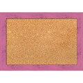 Amanti Art Small Petticoat Pink Rustic 20W x 14H Framed Cork Board (DSW3907453)