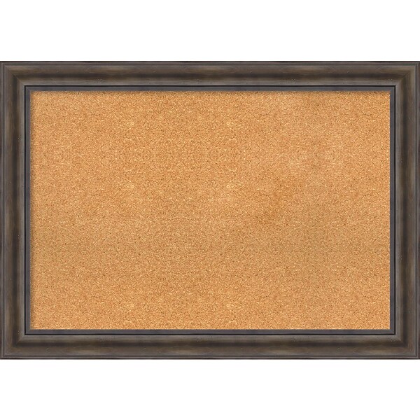 Amanti Art Extra Large Rustic Pine 42W x 30H Framed Cork Board (DSW3907463)