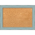 Amanti Art Small, Sky Blue Rustic 21W x 15H Blue Framed Cork Board (DSW3907475)