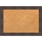 Amanti Art Small Whiskey Brown Rustic 20W x 14H Framed Cork Board (DSW3907817)