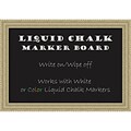 Amanti Art Framed Liquid Chalk Marker Board Medium Champagne Teardrop 27W x 19H Frame (DSW3908015)