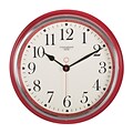Studio Designs Home Vintage Metal Wall Clock 19” Red (73005)