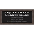 Amanti Art Framed Liquid Chalk Marker Board Panel Whiskey Brown Rustic 32W x 14H Frame Brown (DSW3