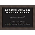 Amanti Art Framed Liquid Chalk Marker Board Medium Whiskey Brown Rustic 26W x 18H Frame Brown (DSW