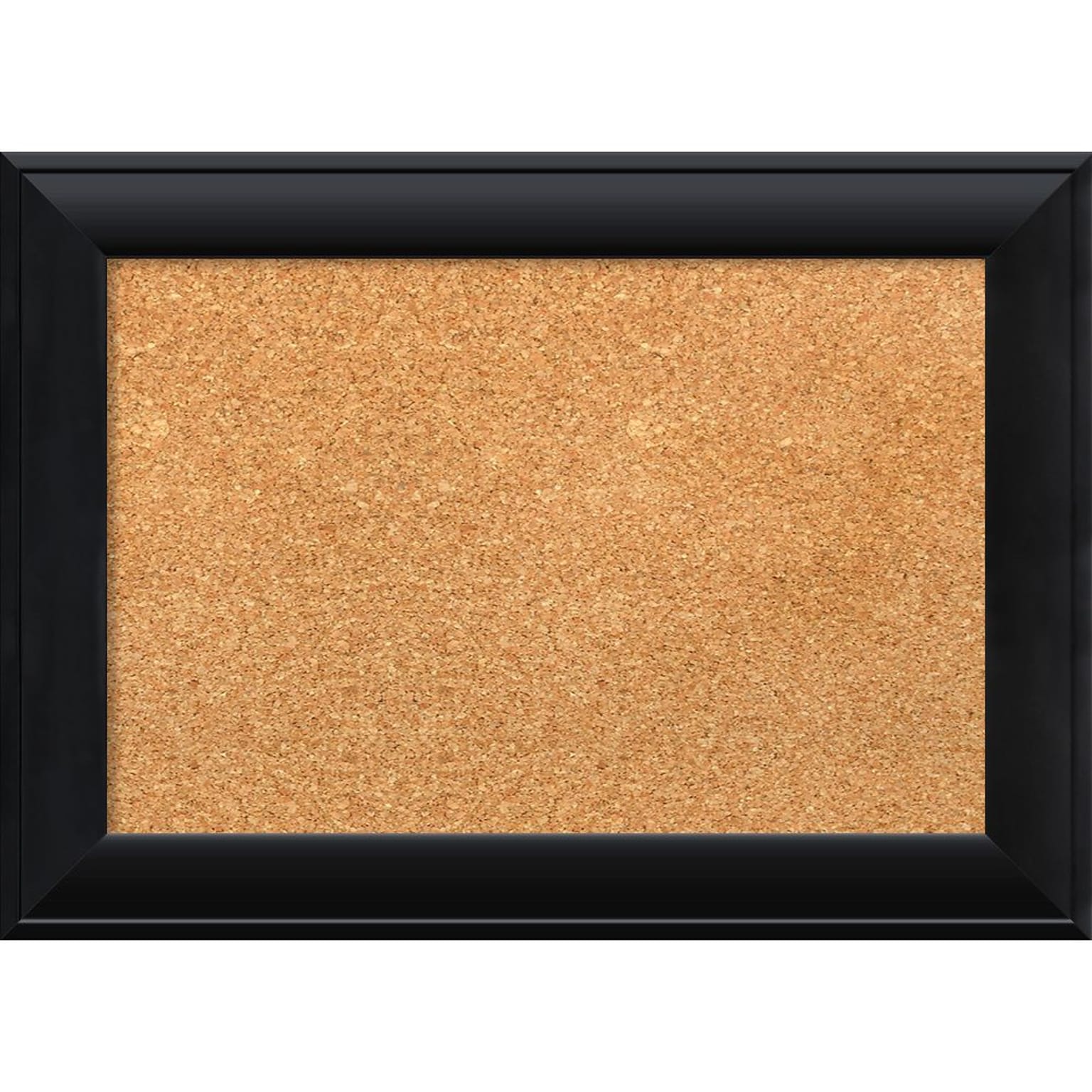 Amanti Art Small Nero Black 22W x 16H Framed Cork Board (DSW3908079)