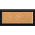 Amanti Art Panel Nero Black 34W x 16H Framed Cork Board (DSW3908080)