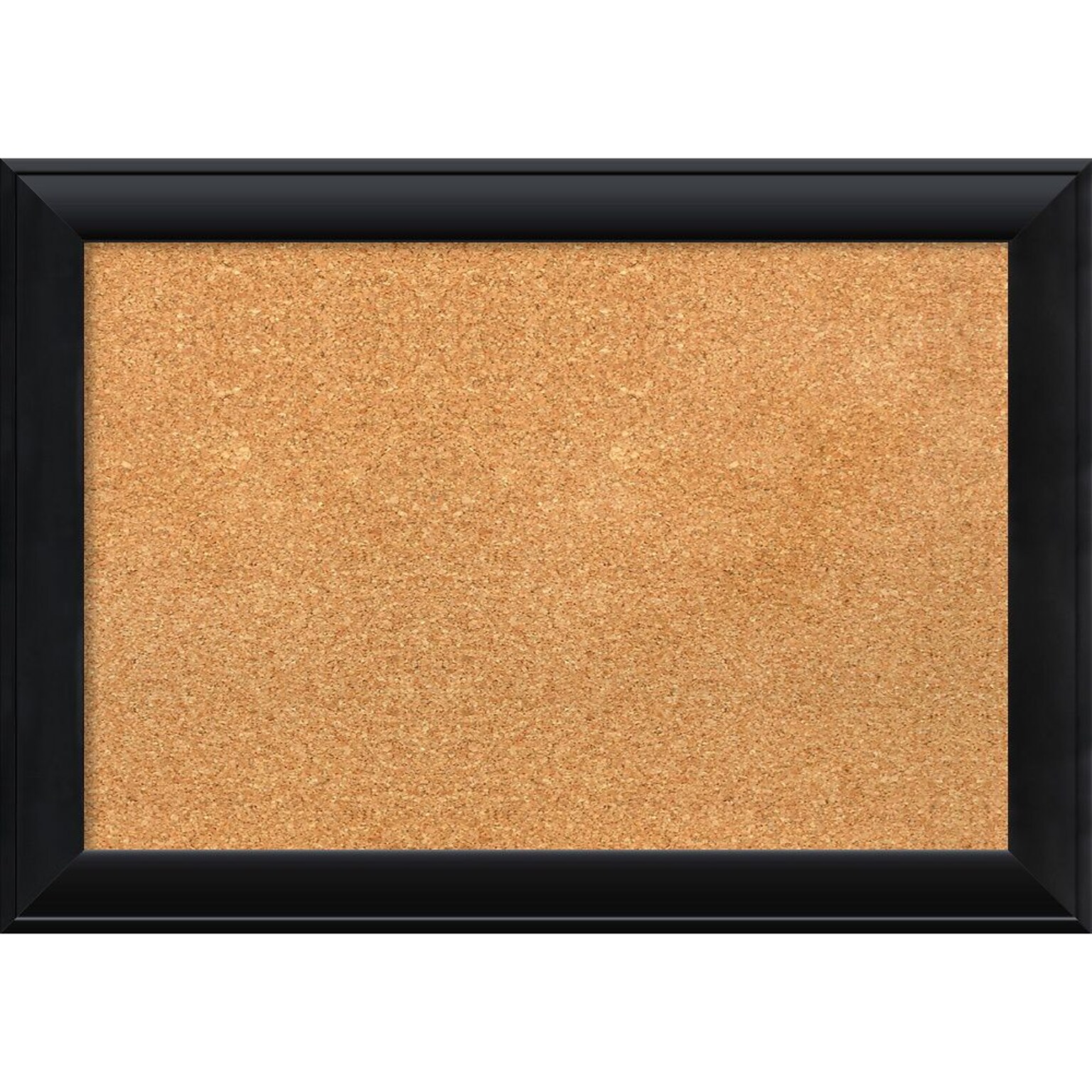 Amanti Art Medium Nero Black 28W x 20H Black Framed Cork Board (DSW3908081)