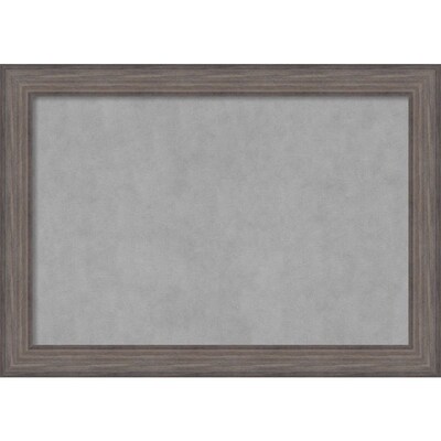 Amanti Art Extra Large Country Barnwood 42W x 30H Rustic Grey Framed Magnetic Board (DSW3908089)