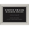 Amanti Art Framed Liquid Chalk Marker Board Small Romano Silver 22W x 16H Frame Silver (DSW3908308)