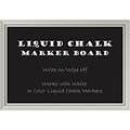 Amanti Art Framed Liquid Chalk Marker Board Extra Large Romano Silver 40W x 28H Frame Silver (DSW3908309)