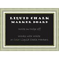 Amanti Art Framed Liquid Chalk Marker Board Medium Vegas Burnished Silver 29W x 21H Frame Silver (DSW3908330)