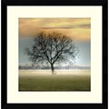 Amanti Art Framed Art Print Misty Silhouette by Steven Mitchell 17 x 17H, Frame Satin Black (DSW3908993)