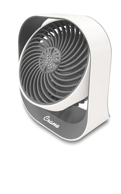 Crane Aromatherapy 4.5-inch 3-Speed Desk Fan, White/Gray (EE-5619)