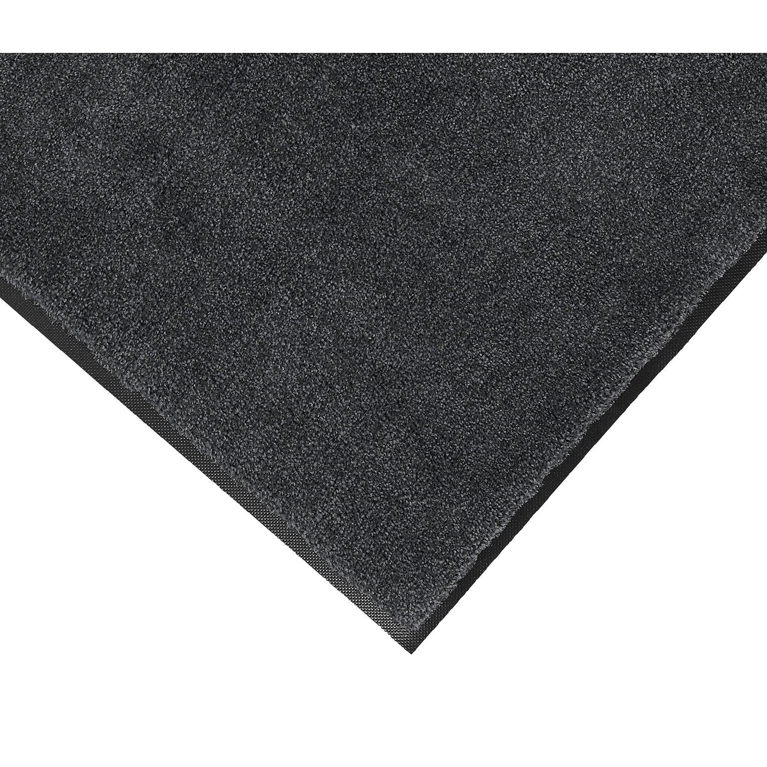 M+A Matting Plush Indoor Mat, 59 x 35, Midnight Grey (1806735590)