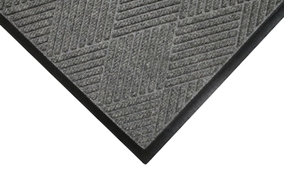 M+A Matting WaterHog Max Diamond Classic Mat, Universal Cleated, 4' x 6', Grey Ash (22957346070)