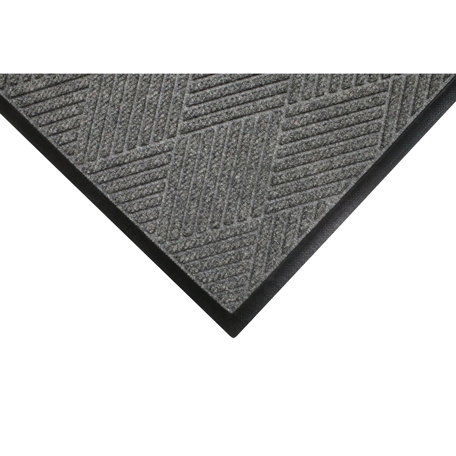 M+A Matting WaterHog Max Diamond Classic Mat, Universal Cleated, 4 x 6, Grey Ash (22957346070)