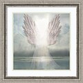 Amanti Art Framed Art Print I Am Guided (Angel) by David M (Maclean) 23W x 23H Frame Silver Pewter (DSW3909461)