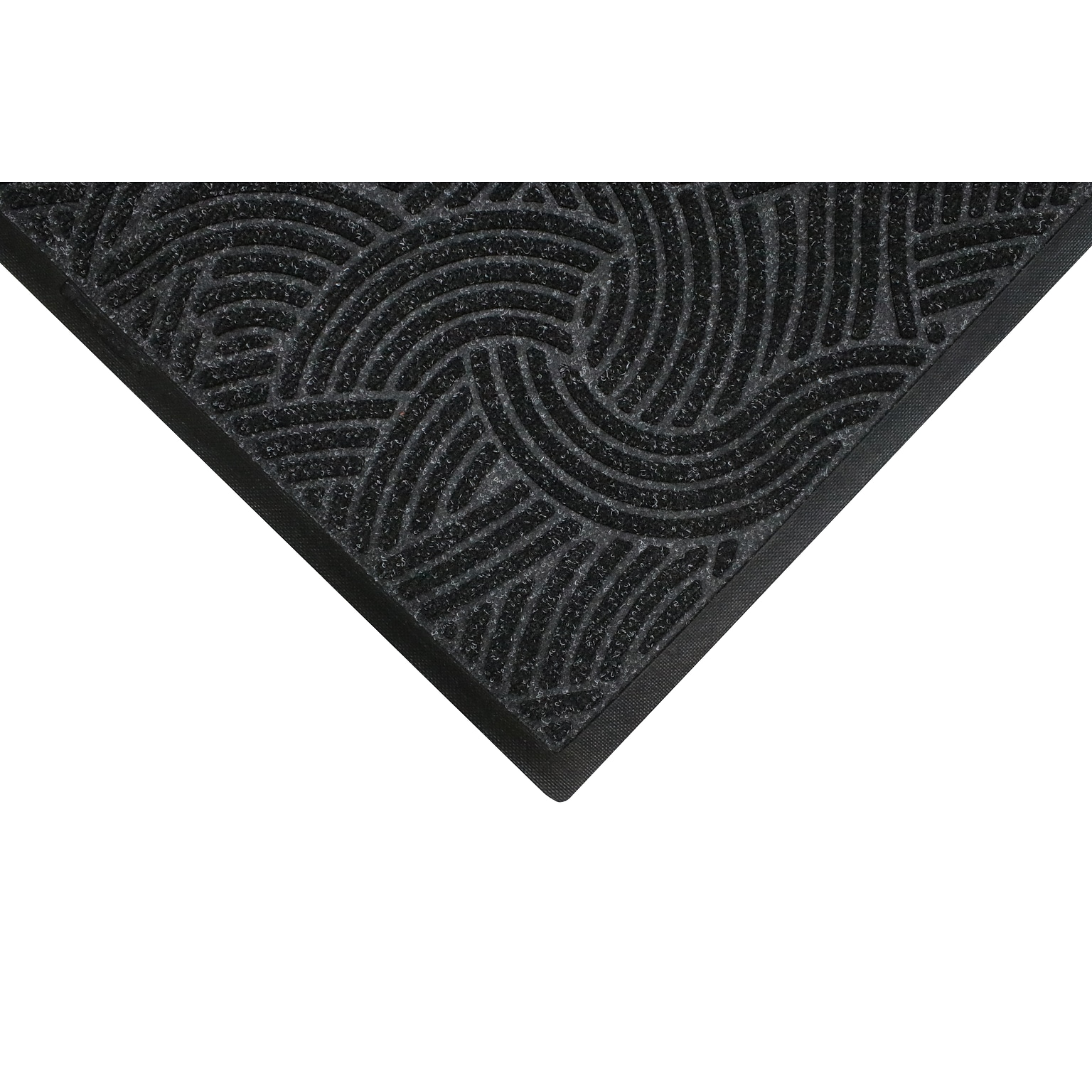 M + A Matting WaterHog Plus Indoor Mat, 3.75 x 5.83, Black Smoke (1857046090)