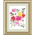 Amanti Art Framed Art Print Pink Expression (Floral) by Joy Ting 33W x 41H, Frame Champagne (DSW3909506)