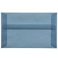 JAM Paper® A10 Translucent Vellum Invitation Envelopes, 6 x 9.5, Surf Blue, 25/Pack (1591792)