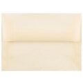 JAM Paper® 4Bar A1 Translucent Vellum Invitation Envelopes, 3.625 x 5.125, Spring Ochre Ivory, 25/Pack (1591612)