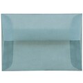 JAM Paper® 4Bar A1 Translucent Vellum Invitation Envelopes, 3.625 x 5.125, Ocean Blue, 50/Pack (1591614I)