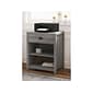 Whalen Fallbrook 2-Shelf Laminate Mobile Printer Stand, Smoked Ash (SPUS-FBPS-GM)