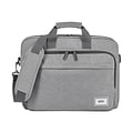 Solo New York Re:new Polyester Briefcase,  Laptop Compatible, Heathered Gray (UBN127-10)