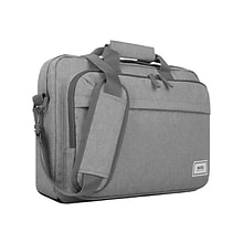 Solo New York Laptop Briefcase, Heathered Gray Polyester (UBN127-10)