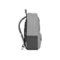 Solo New York Cover Laptop Backpack, Heathered Gray Polyester (UBN761-10)