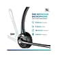 Delton 10X Wireless Noise-Canceling Bluetooth Mono Computer Headset, Auto-Pair USB Dongle, Over-the-Head, Black (DBTHEAD10XBTDL)