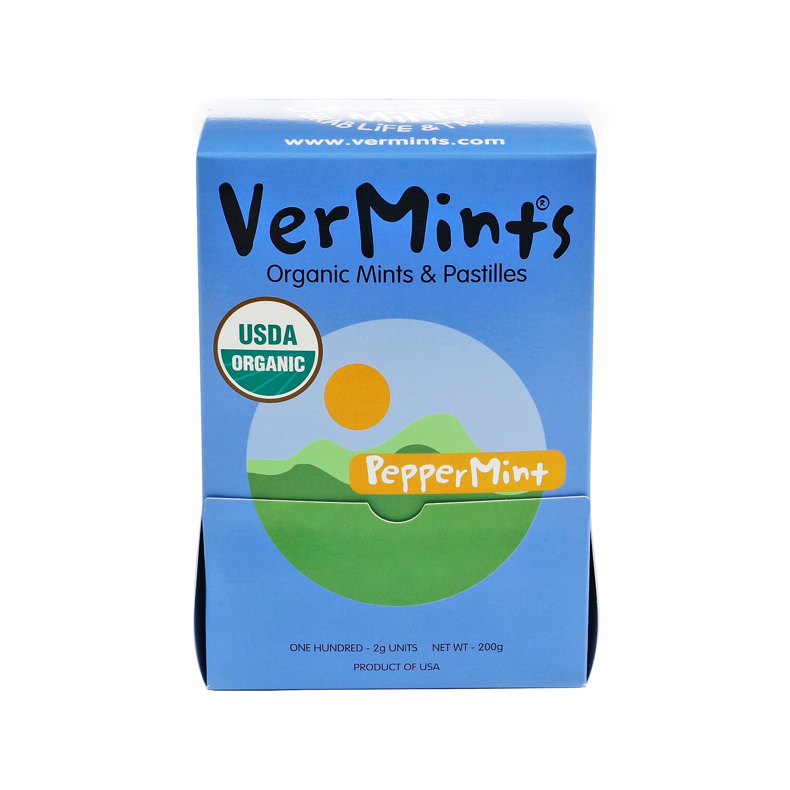 VerMints Peppermint Mints, 100 Pieces/Pack, 100/Box (VNT00992)