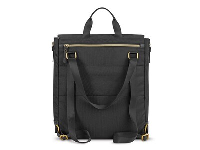Solo New York Triumph Collection Austin Laptop Tote Backpack, Black Polyester (EXE803-4)