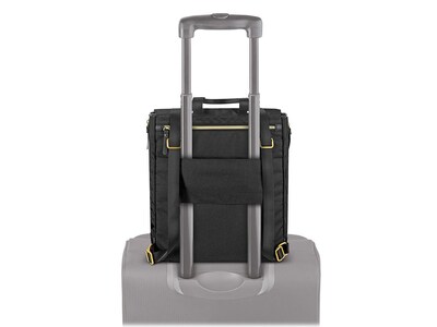 Solo New York Triumph Collection Austin Laptop Tote Backpack, Black Polyester (EXE803-4)