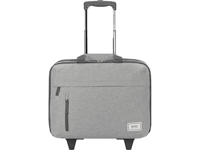 Solo New York Re:Start 15.6 Polyester Rolling Laptop Bag, Heathered Gray (UBN915-10)