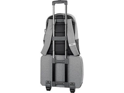 Solo New York Re:Start 15.6" Polyester Rolling Laptop Bag, Heathered Gray (UBN915-10)