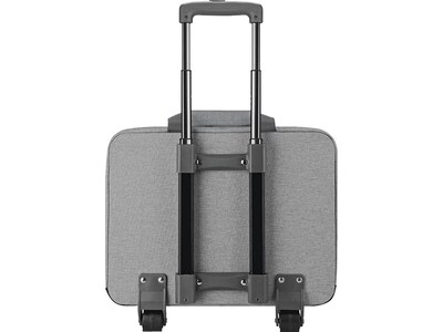 Solo New York Re:Start 15.6" Polyester Rolling Laptop Bag, Heathered Gray (UBN915-10)