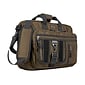 Solo New York Zone Laptop Briefcase/Backpack Hybrid, Khaki Nylon (UBN350-3)