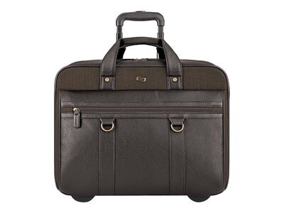 Solo New York Macdougal Laptop Rolling Case, Olive Cotton/Vinyl (EXE935-3)